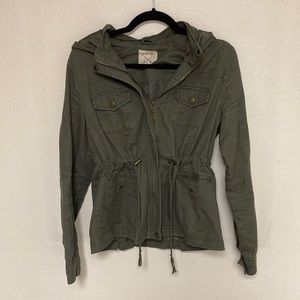 PacSun LA Hearts Olive Green (Army Green) Drawstring Utility Jacket